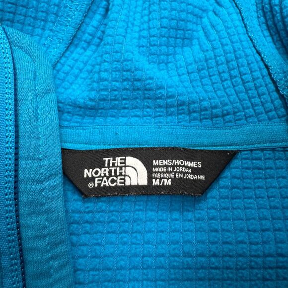 The North Face Borod Hoodie jacket Men Medium Blue Full Zip Pockets Outdoor Hike - Picture 9 of 16
